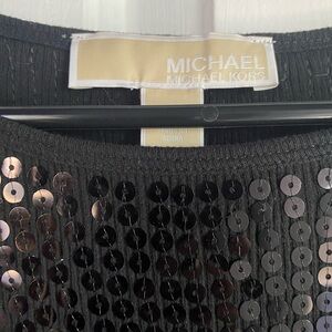 Michael Kors Black Sequin Cocktail Dress